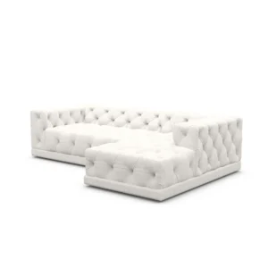 Strukturstoff L-Form Sofa Meliva