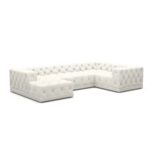 Bouclé U-Form XL Wohnlandschaft Meliva