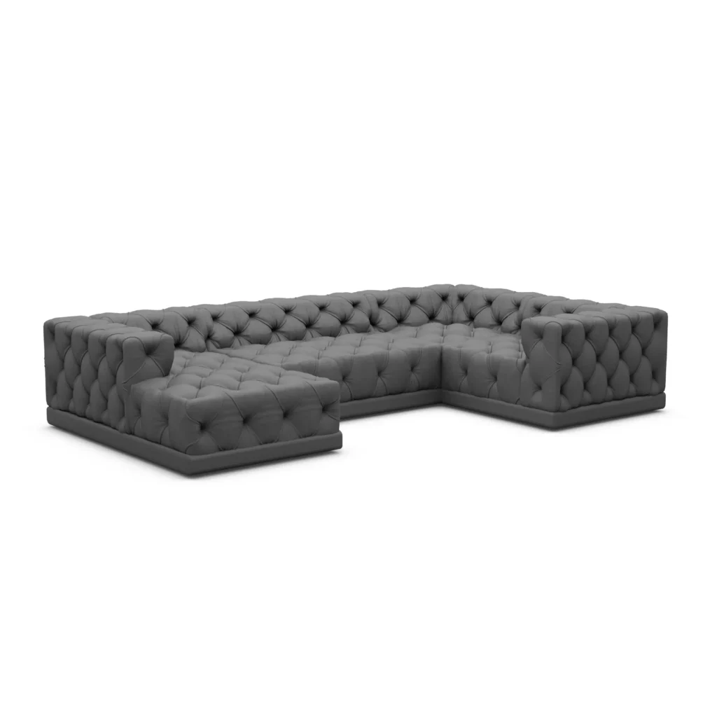 Echtleder U-Form XL Wohnlandschaft Meliva