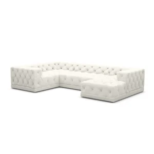Bouclé U-Form XL Wohnlandschaft Meliva