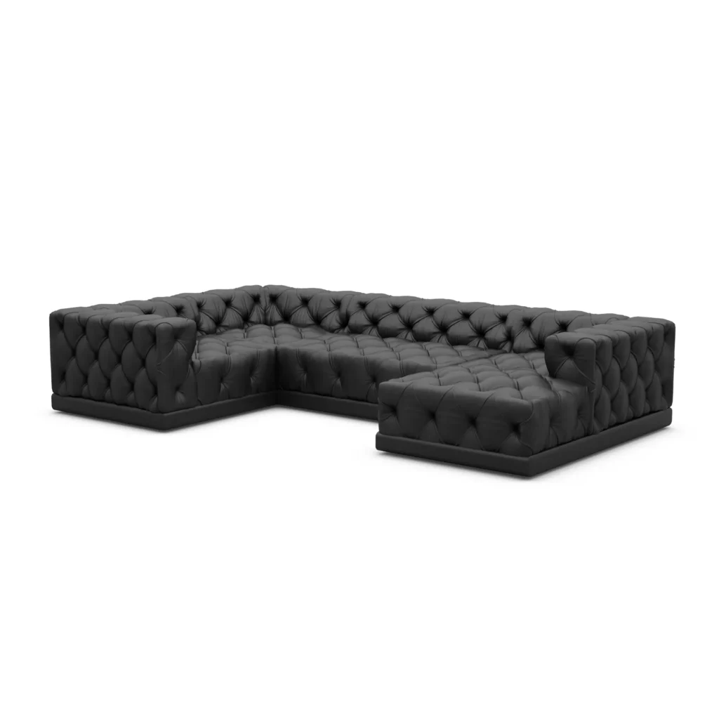 Echtleder U-Form XL Wohnlandschaft Meliva