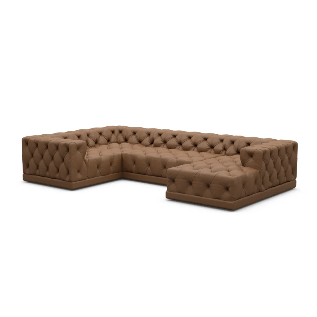 Echtleder U-Form XL Wohnlandschaft Meliva