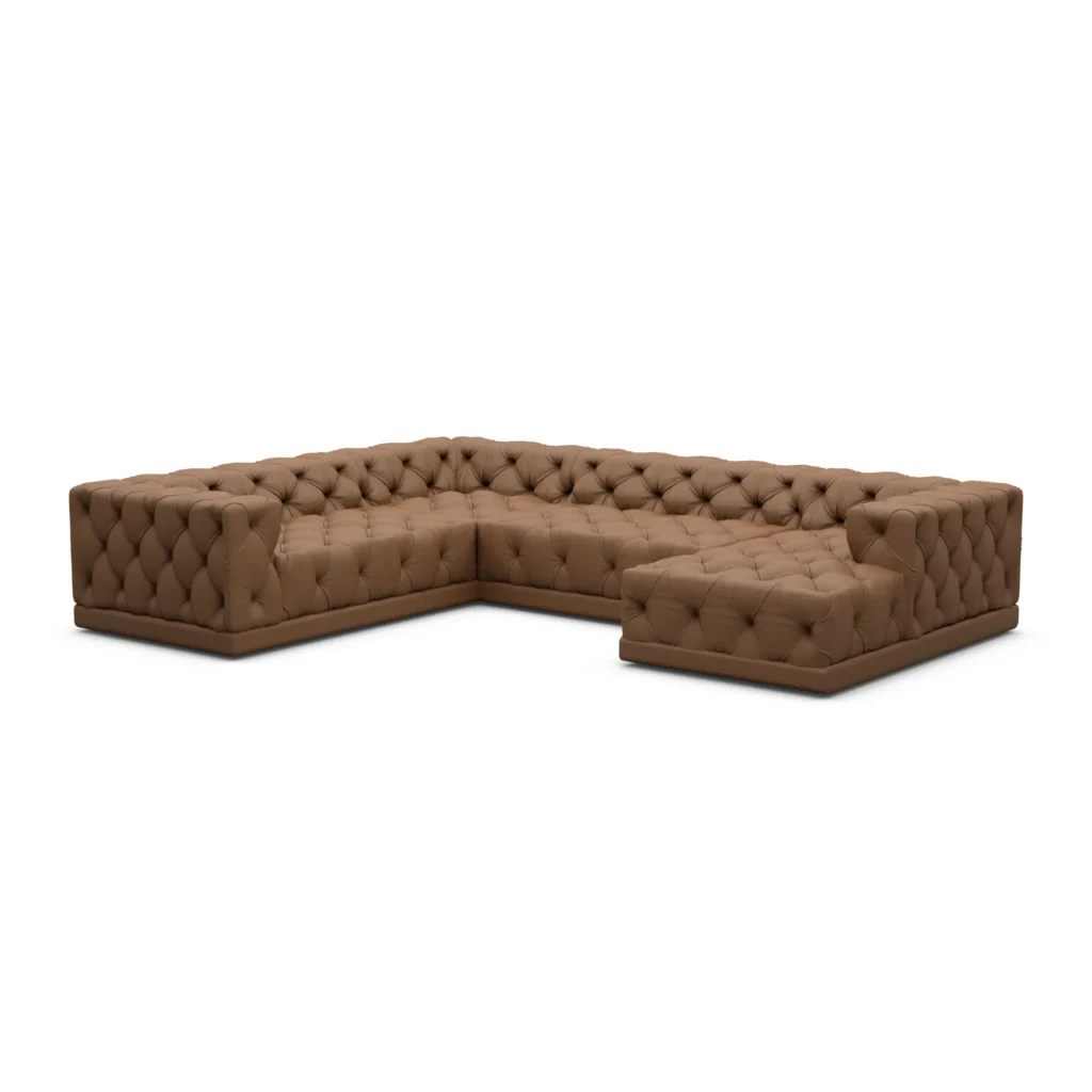 Echtleder U-Form XXL Wohnlandschaft Meliva