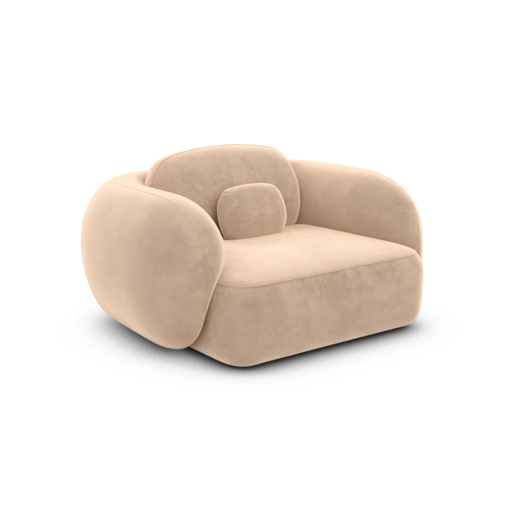 Samtstoff Sessel Mira