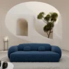 Strukturstoff 3-Sitzer Couch Mira
