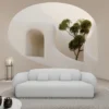 Echtleder 3-Sitzer Couch Mira