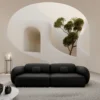 Echtleder 4-Sitzer Couch Mira