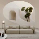 Kunstleder 4-Sitzer Couch Mira