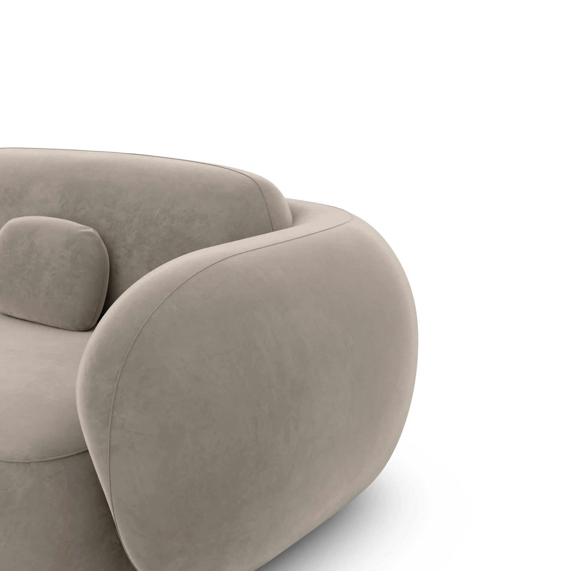 Samtstoff Sessel Mira