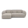 Bouclé L-Form Sofa Mira