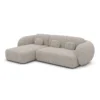 Bouclé L-Form Sofa Mira