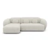 Bouclé L-Form Sofa Mira
