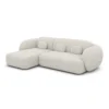 Bouclé L-Form Sofa Mira