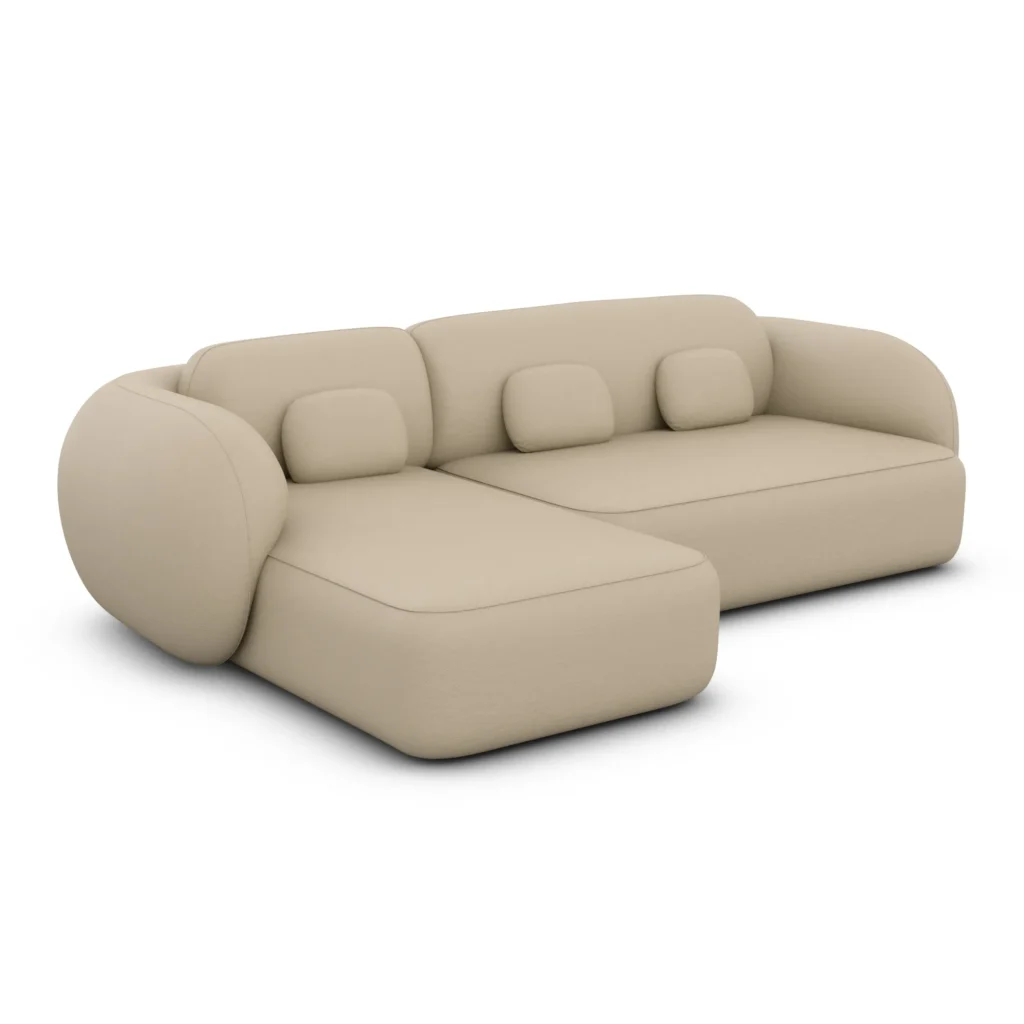 Echtleder L-Form Sofa Mira