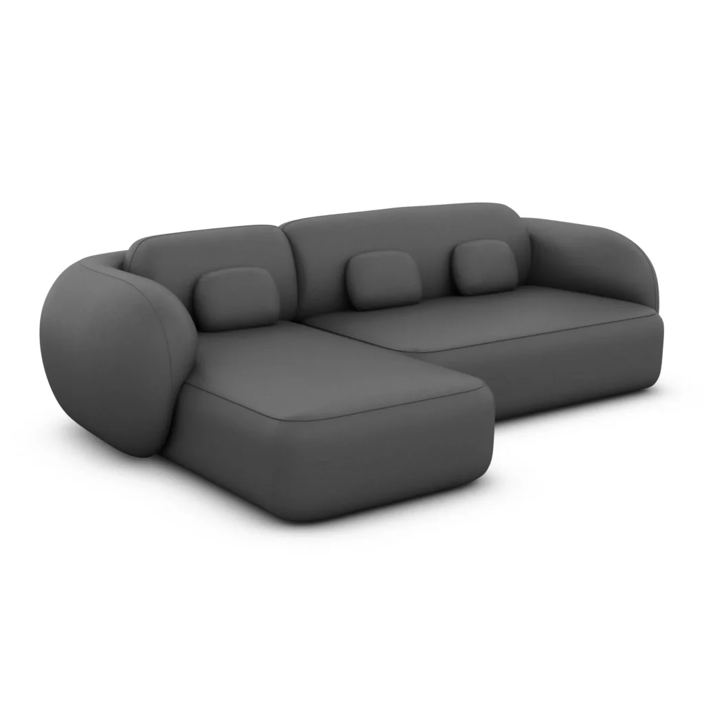 Echtleder L-Form Sofa Mira