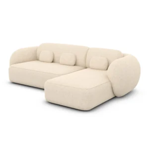 Strukturstoff L-Form Sofa Mira