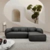 Echtleder L-Form Sofa Mira