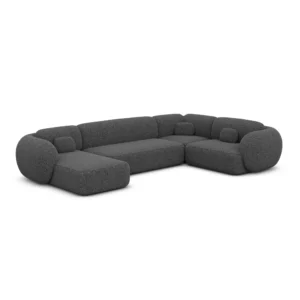 Bouclé U-Form XL Wohnlandschaft Mira