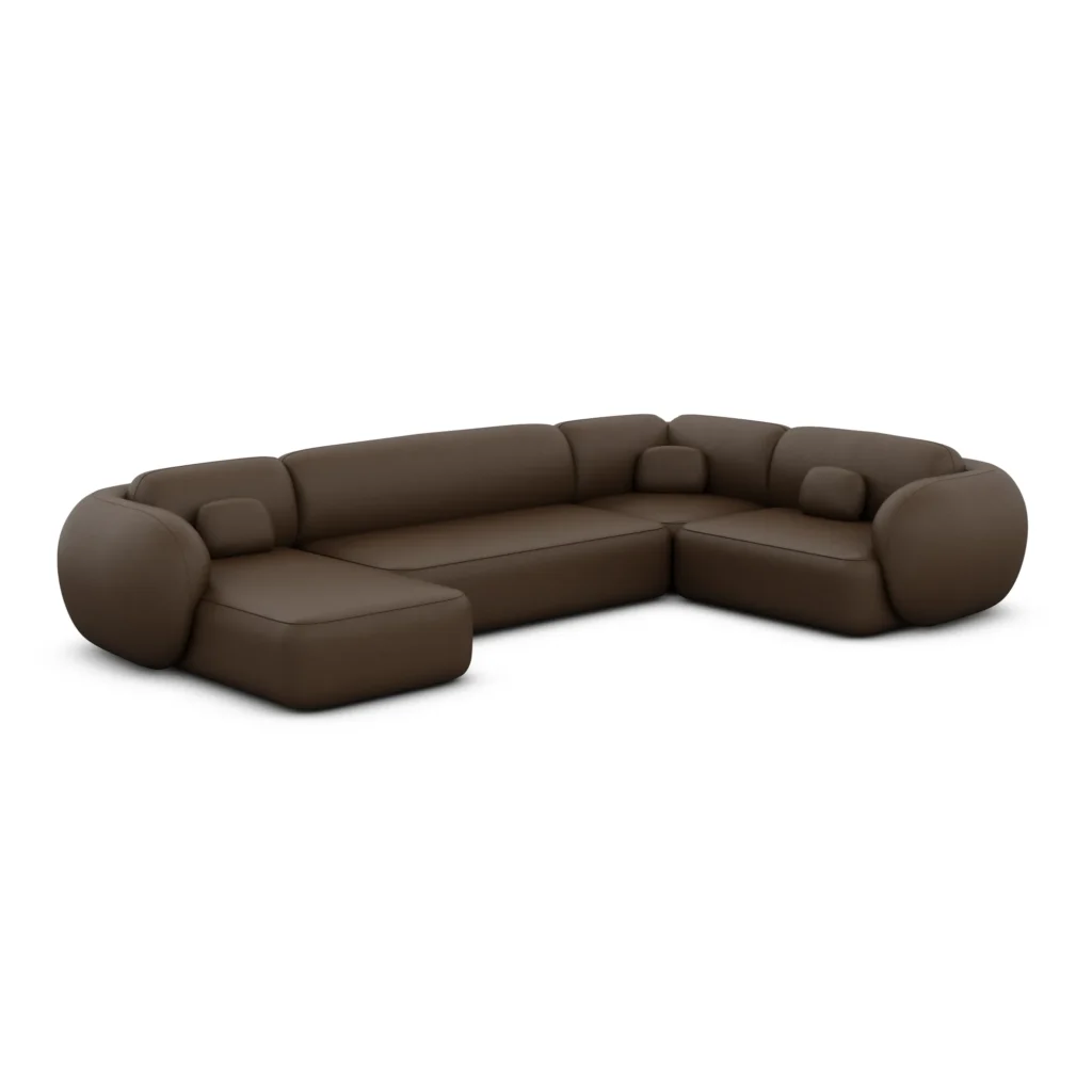 Echtleder U-Form XL Wohnlandschaft Mira
