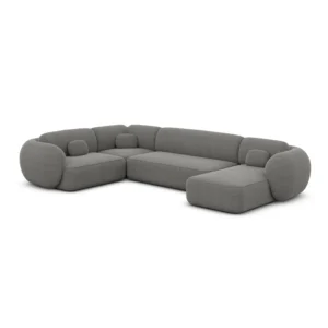 Strukturstoff U-Form XL Wohnlandschaft Mira