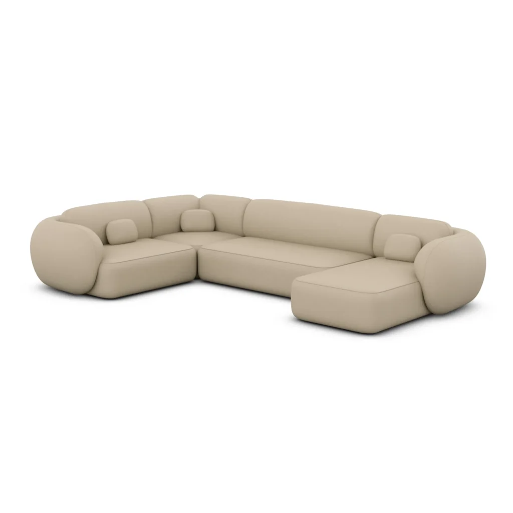 Kunstleder U-Form XL Wohnlandschaft Mira