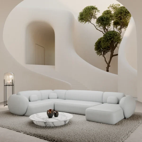 Kunstleder U-Form XL Wohnlandschaft Mira