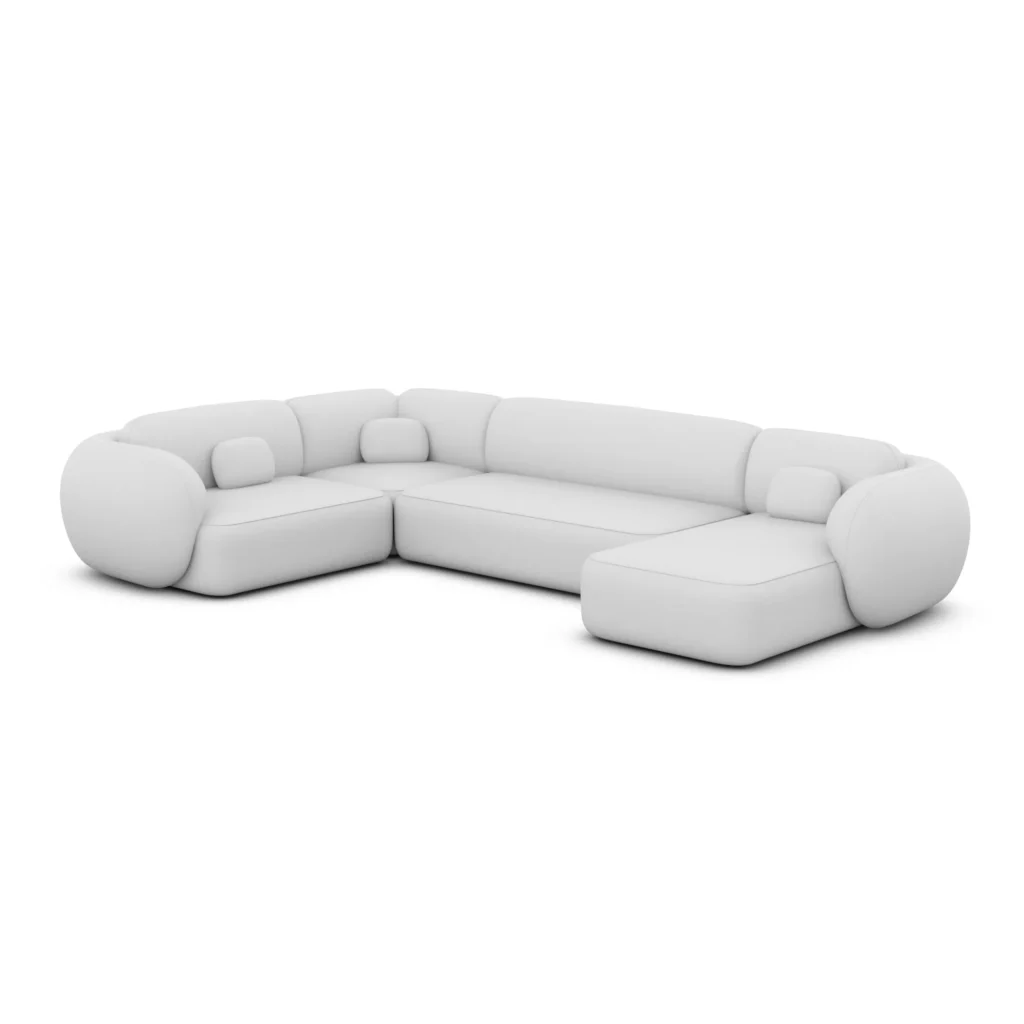 Kunstleder U-Form XL Wohnlandschaft Mira