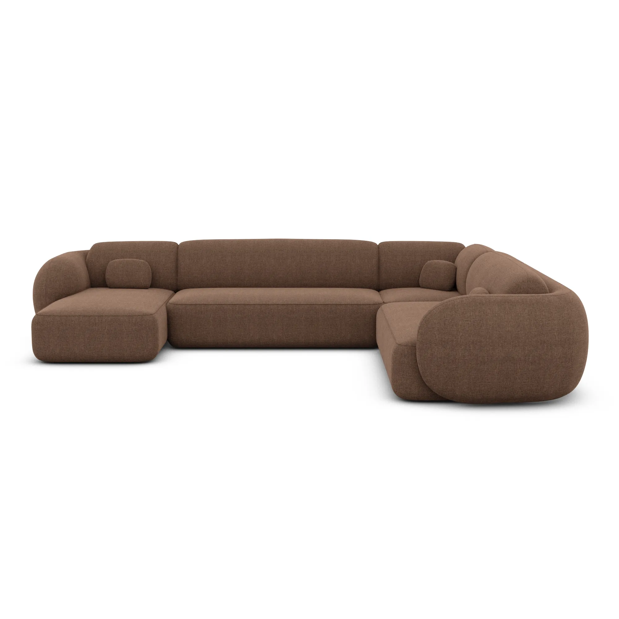 Strukturstoff U-Form XXL Wohnlandschaft Mira
