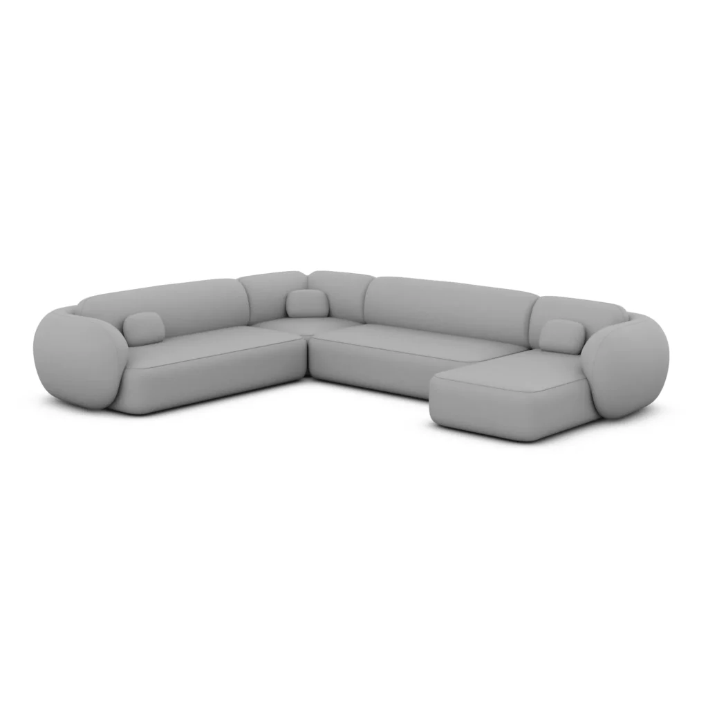 Kunstleder U-Form XXL Wohnlandschaft Mira