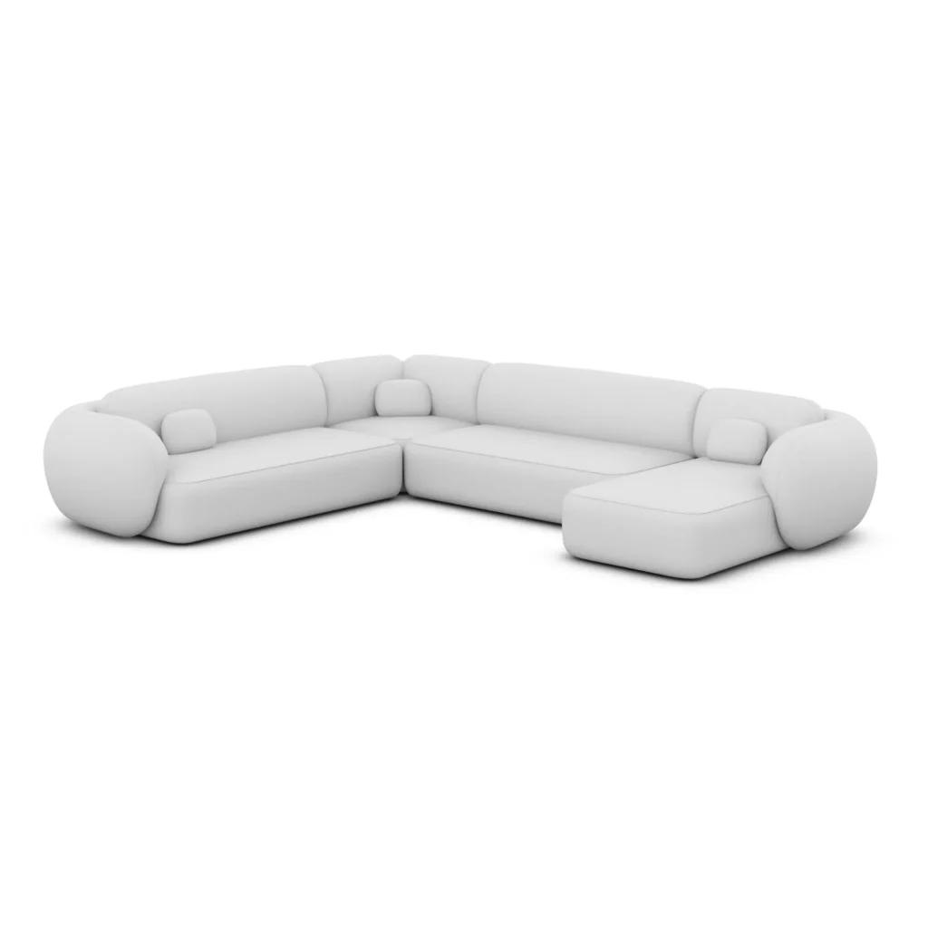Kunstleder U-Form XXL Wohnlandschaft Mira