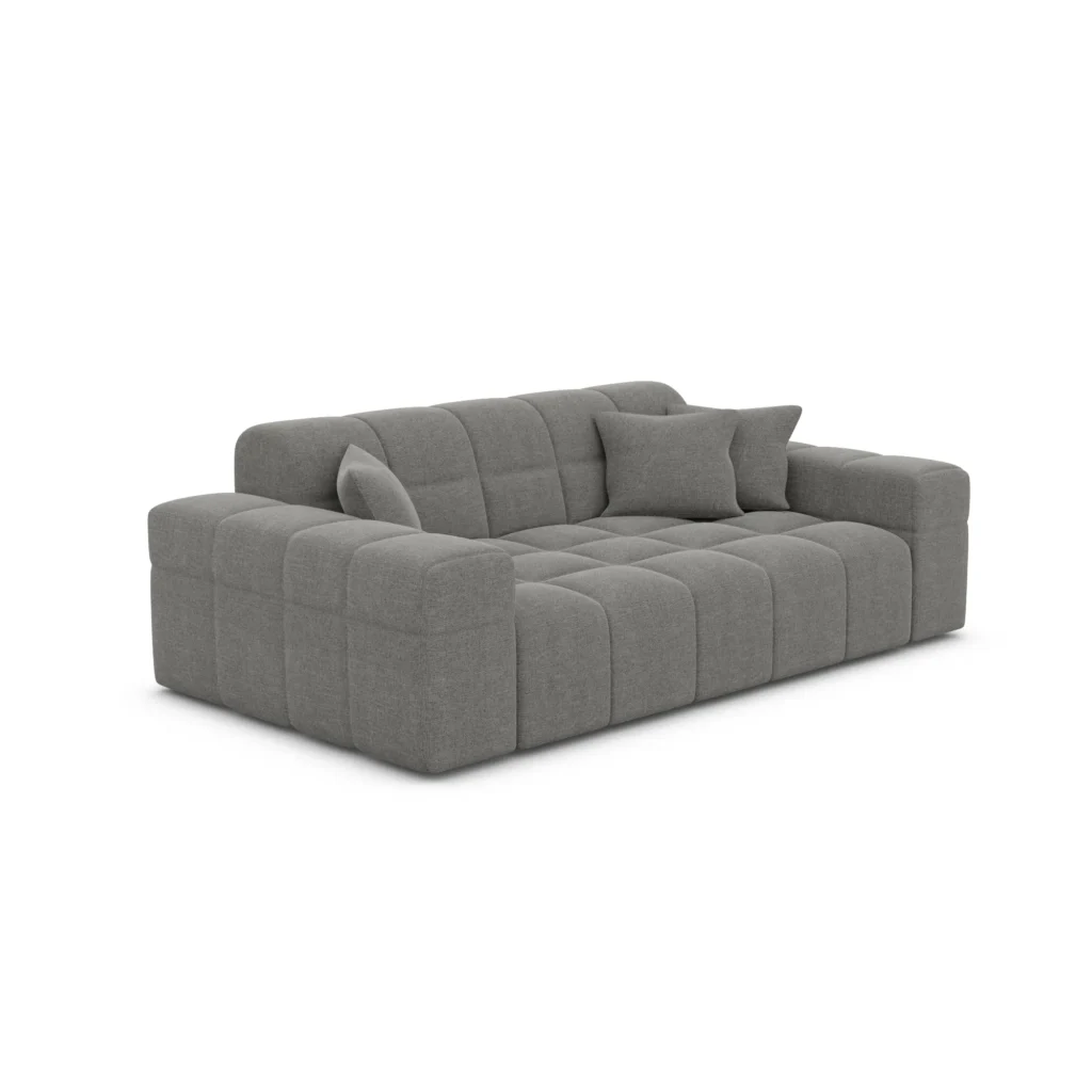 Strukturstoff 2-Sitzer Couch Nivara