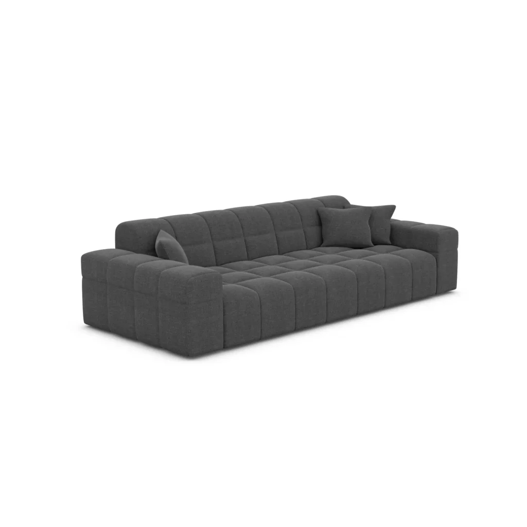 Strukturstoff 3-Sitzer Couch Nivara