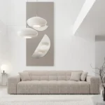 Strukturstoff 3-Sitzer Couch Nivara