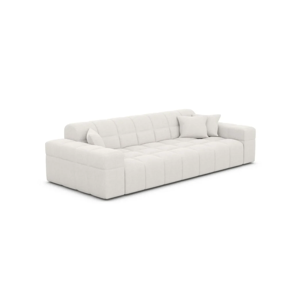 Strukturstoff 3-Sitzer Couch Nivara