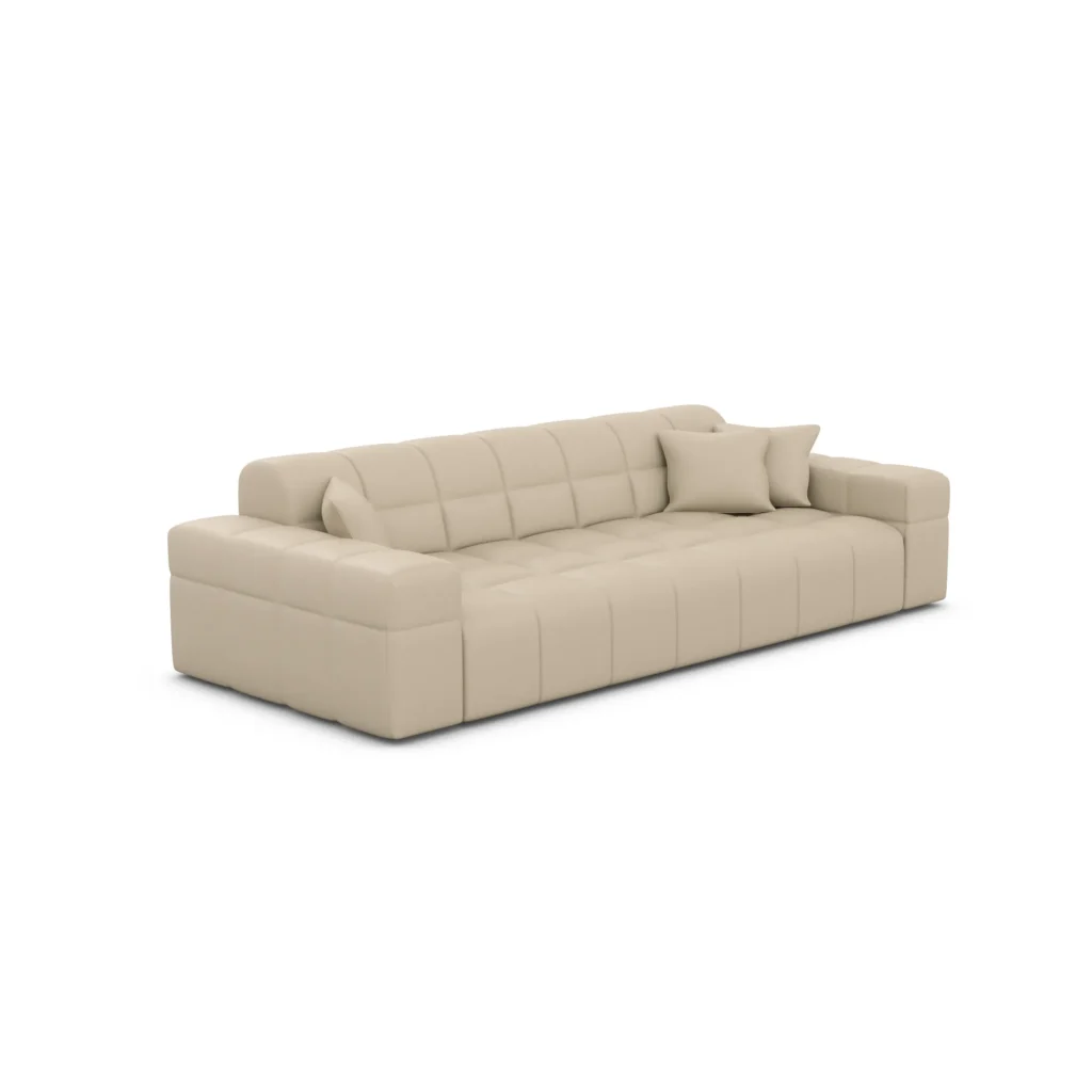 Echtleder 3-Sitzer Couch Nivara