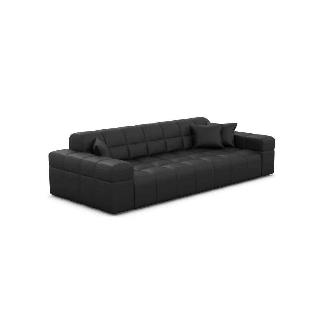 Echtleder 3-Sitzer Couch Nivara