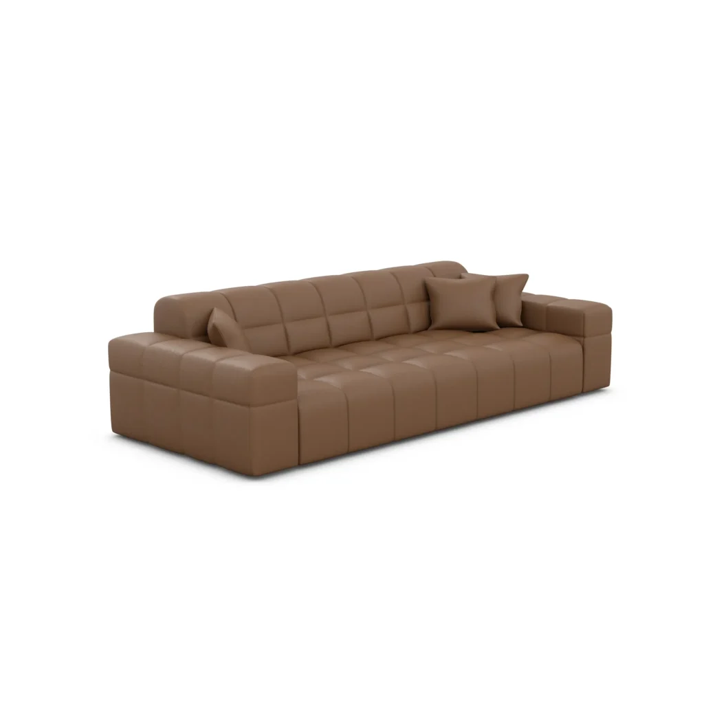 Echtleder 3-Sitzer Couch Nivara