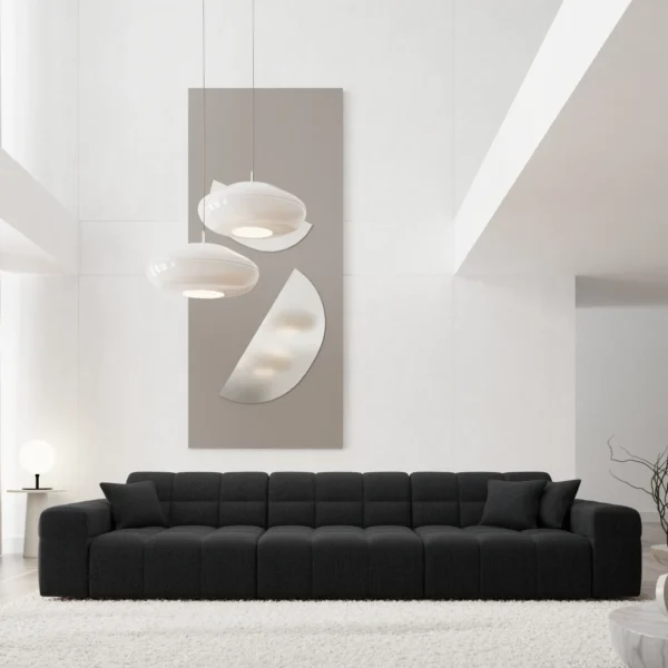Strukturstoff 4-Sitzer Couch Nivara