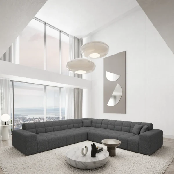 Bouclé Ecksofa Nivara