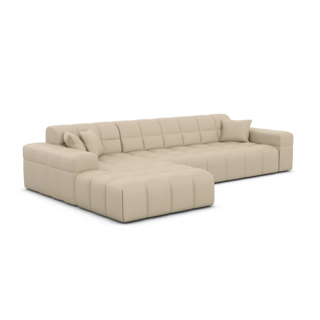 Kunstleder L-Form Sofa Nivara