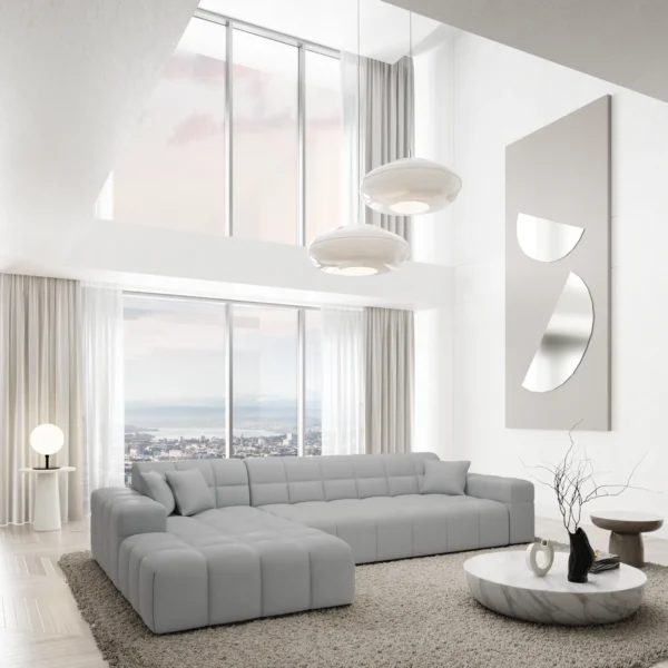 Kunstleder L-Form Sofa Nivara