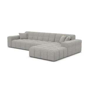 Strukturstoff L-Form Sofa Nivara