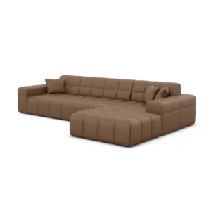 Echtleder L-Form Sofa Nivara