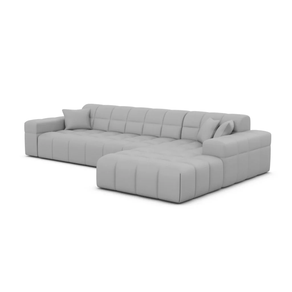Echtleder L-Form Sofa Nivara