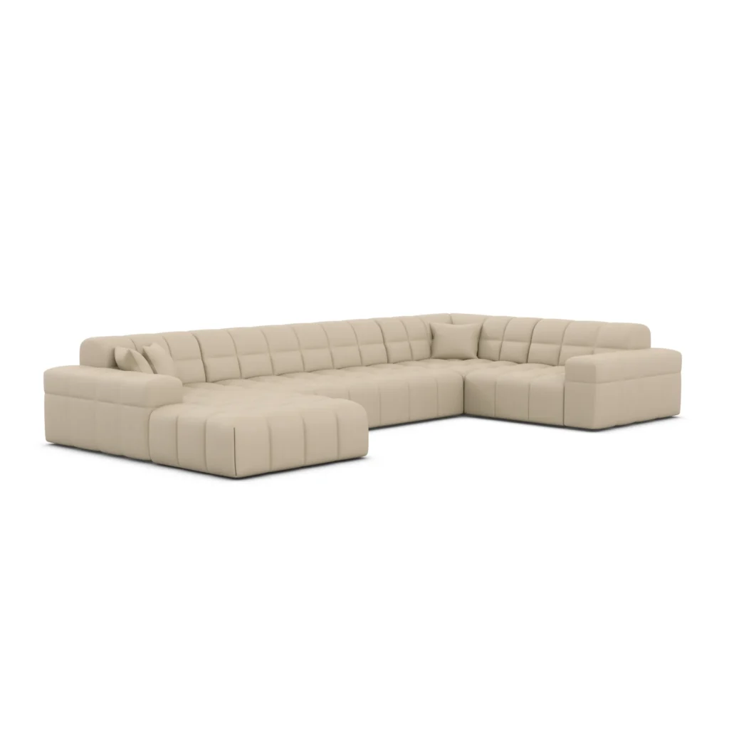 Echtleder U-Form XL Wohnlandschaft Nivara