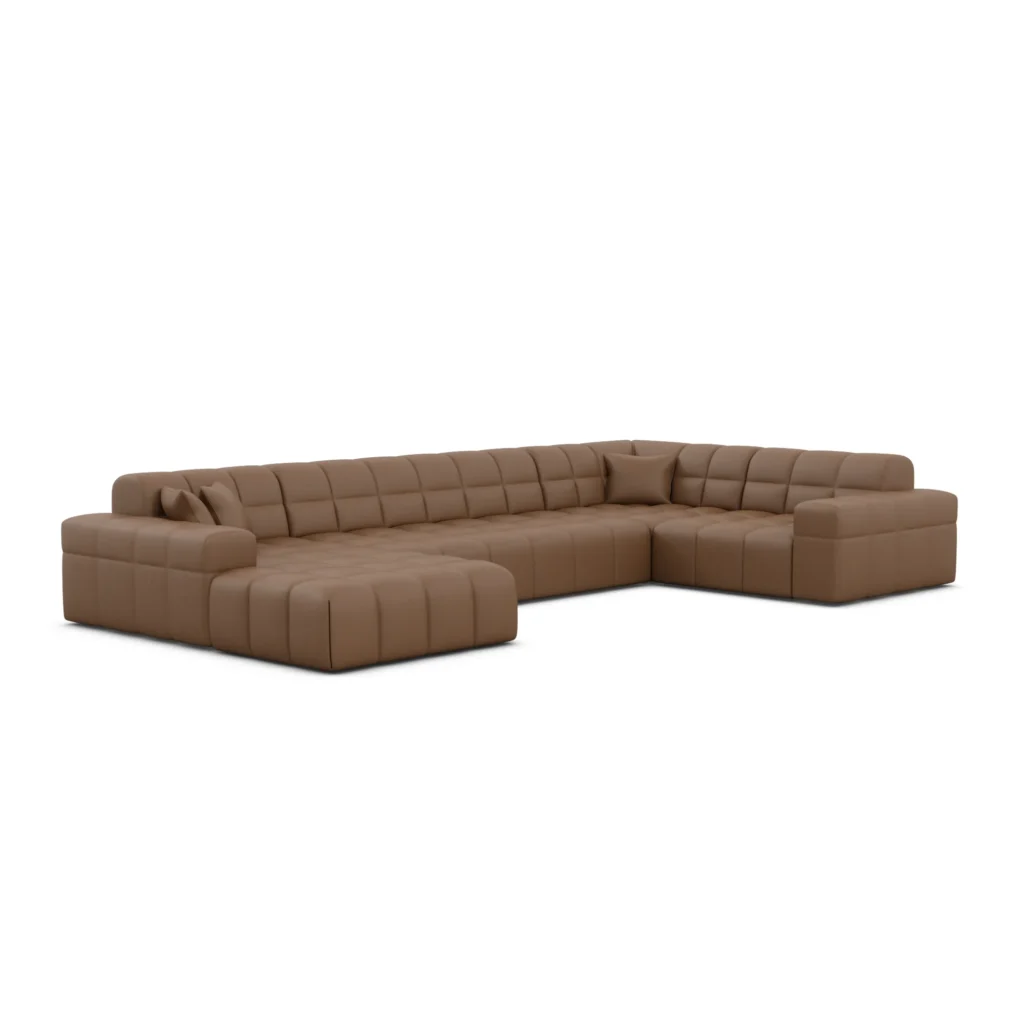 Kunstleder U-Form XL Wohnlandschaft Nivara