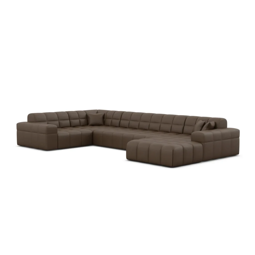 Kunstleder U-Form XL Wohnlandschaft Nivara