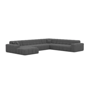 Bouclé U-Form XXL Wohnlandschaft Nivara