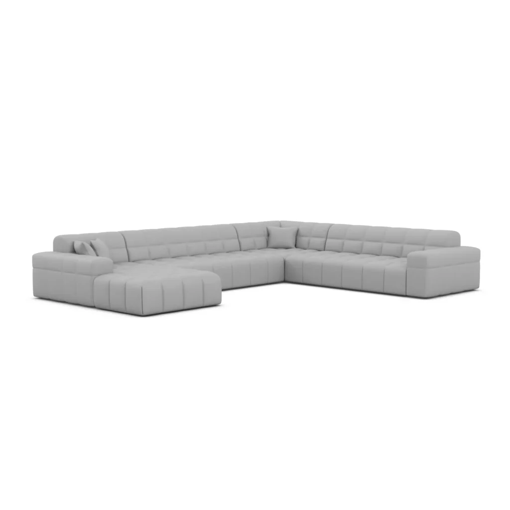 Kunstleder U-Form XXL Wohnlandschaft Nivara