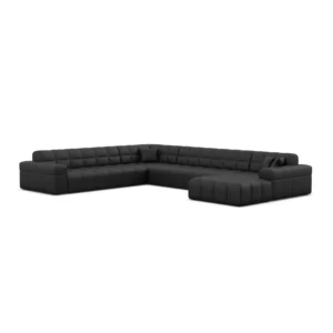 Kunstleder U-Form XXL Wohnlandschaft Nivara